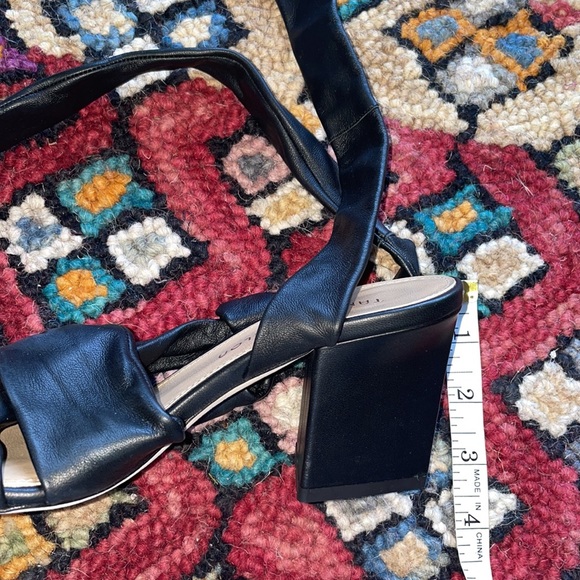 Tamara Mellon Leather Wrap Sandal Block Heels - Picture 11 of 11